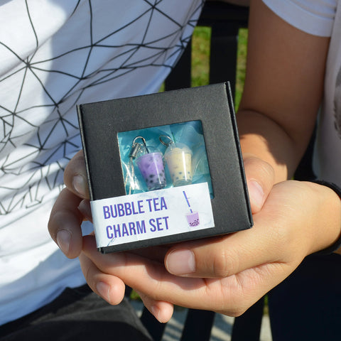 Boba Bubble Tea Charm Set