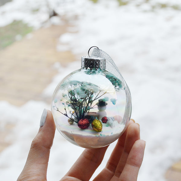 Large Snowman Glass Ornament #1