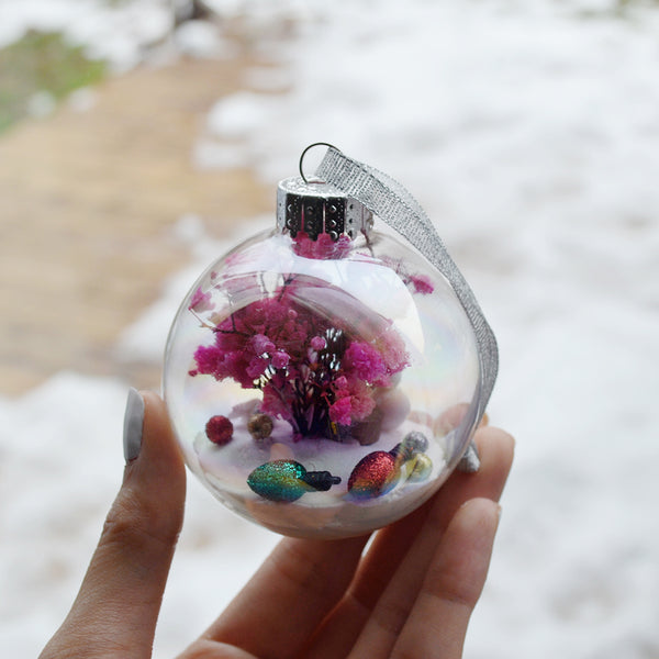 Large Snowman Glass Ornament #4