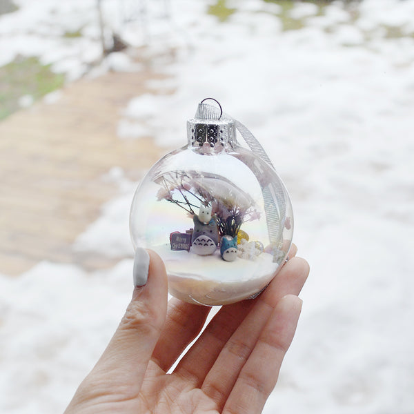 Large Totoro Glass Ornament #2