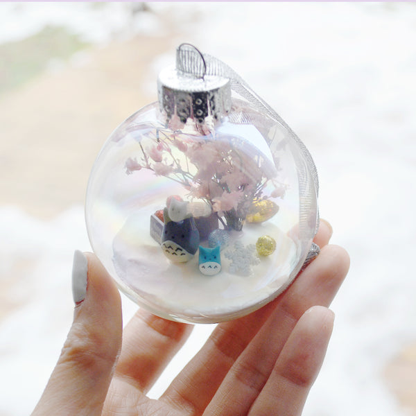 Large Totoro Glass Ornament #2